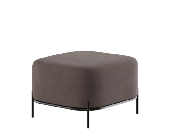 Jive Диван одноместный без спинки JVE-3 Velvet lux 100/Металл Черный 670*720*480