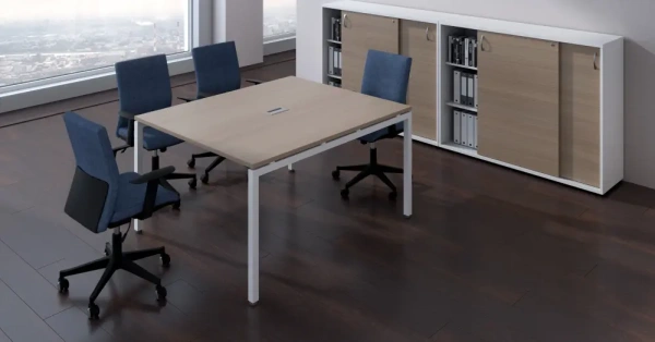 Мебель для переговоров STEEL дуб светлый Мебель для переговоров STEEL дуб светлый