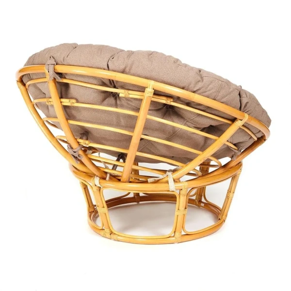 Кресло PAPASAN/ПАПАСАН 23/01 W /с подушкой/ 115х101х104 см, Honey (мед), экошерсть Коричневый, 1811-5