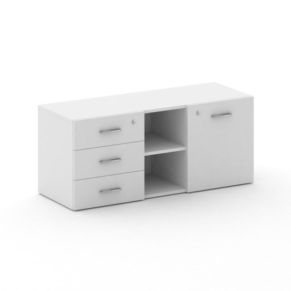 FrescoГреденция FRU.GR-2 Белый Бриллиант UM/Хром 1250x460x532