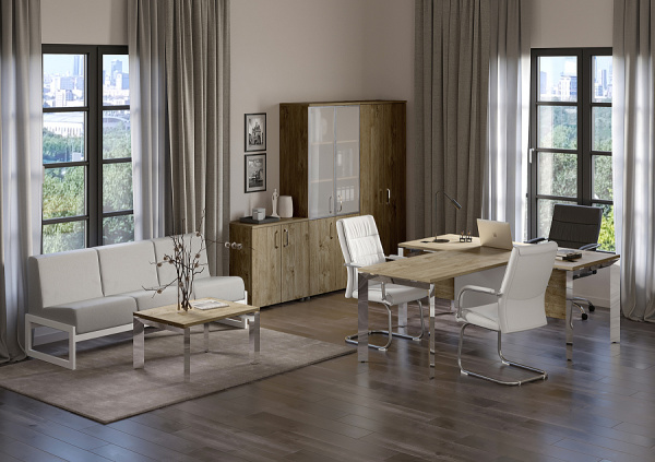 Кабинет руководителя ONIX DIRECT LUX Тиквуд Светлый Кабинет руководителя ONIX DIRECT LUX Тиквуд Светлый