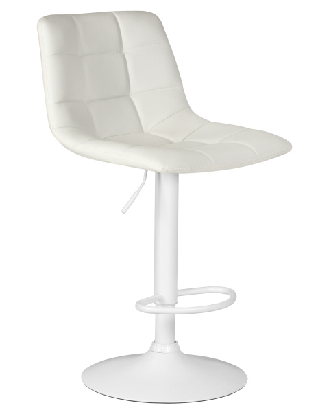 Стул барный DOBRIN TAILOR WHITE (белый PU)