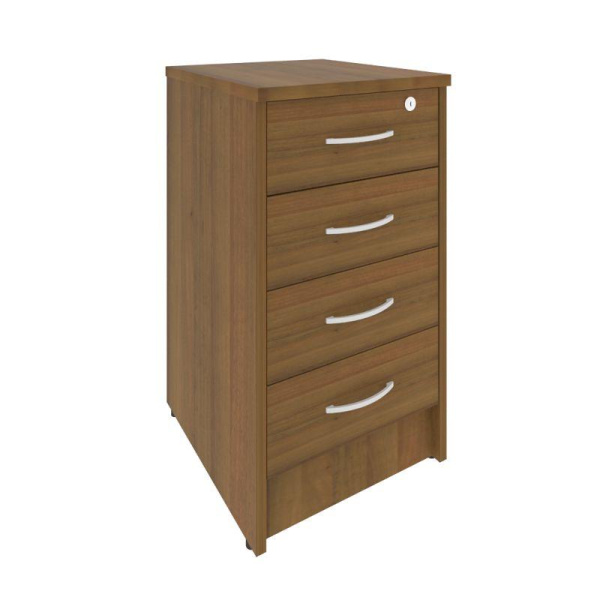 Riva Тумба приставная с фолдингом (4 ящика, с замком) А.ТП-4F-S Орех Гварнери 412x450x750