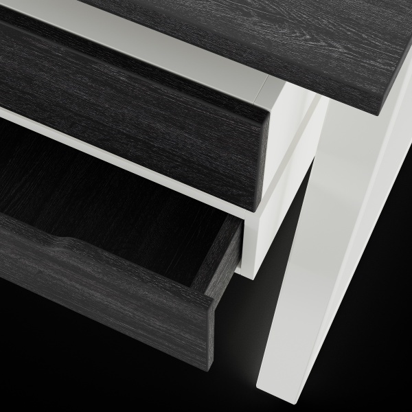 Стол офисный Kobor TR/2-160/140 white/wood Стол офисный Kobor TR/2-160/140 white/wood