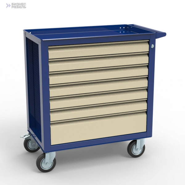 Тележка слесарная на семь ячеек - СТИ-02.07 Тележка слесарная на семь ячеек - СТИ-02.07