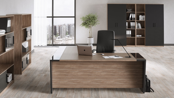 AST33950804 Asti Стеллаж высокий, древесный 135x45x165 дуб урбан