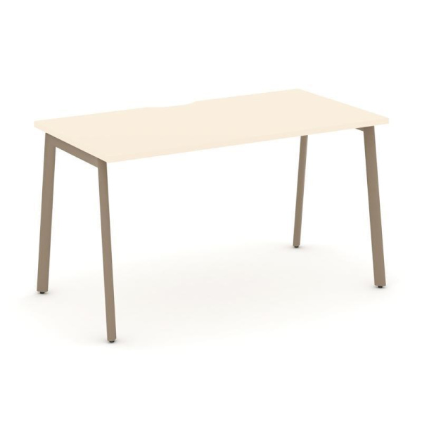 Estetica Стол письменный ES.SP-3-VP Сатин/Металл Латте 1380*730*750 Estetica Стол письменный ES.SP-3-VP Сатин/Металл Латте 1380*730*750