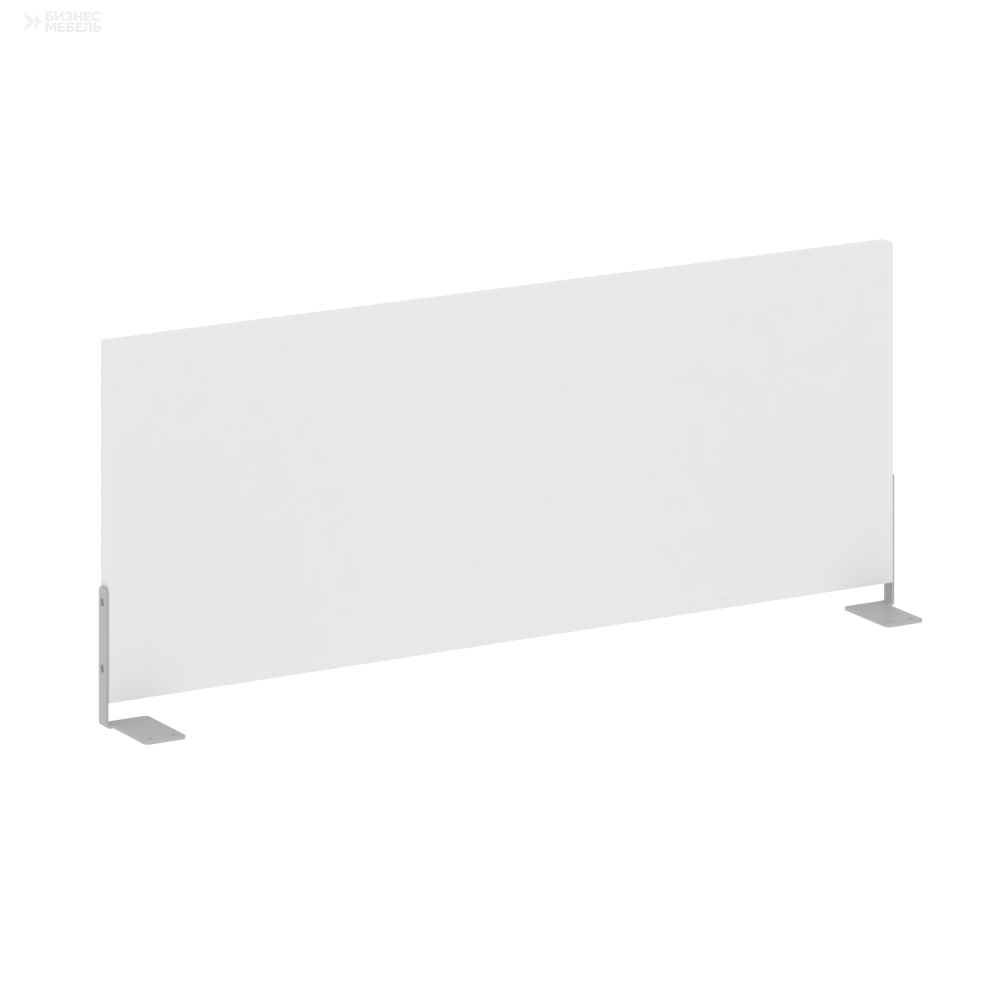 Metal System Экран для стола боковой Б.ЭКР-90 Белый/Металл Серый 900x348x18