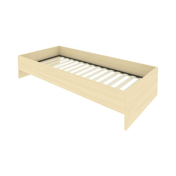 Light Кровать с ортопедическим основанием без изголовья С-К-90 Клен 950x2050x400