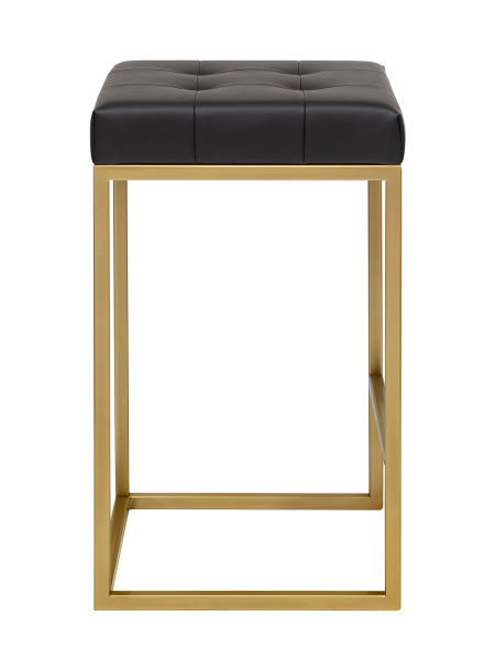 Стул полубарный SOHO, золотой, экокожа Black