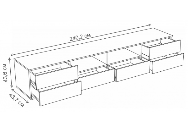 ТВ-тумба Маллоу дуб вотан / белый глянец ТВ-тумба Маллоу дуб вотан / белый глянец
