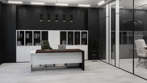 Кабинет руководителя Кортез Дуб венге/Белый Кабинет руководителя Кортез Дуб венге/Белый