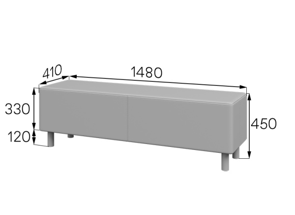 57557 U-b2 Банкетка U-b2 Oregon light blue 57557 U-b2 Банкетка U-b2 Oregon light blue