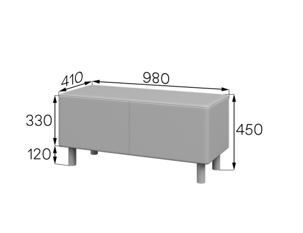 57455 U-b1 Банкетка U-b1 Oregon light blue 57455 U-b1 Банкетка U-b1 Oregon light blue