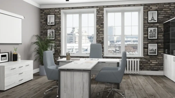 Кабинет руководителя Аргентум-М Сосна винтер/Антрацит