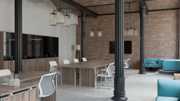 Кабинет руководителя Аргентум-М Сосна винтер/Металлик