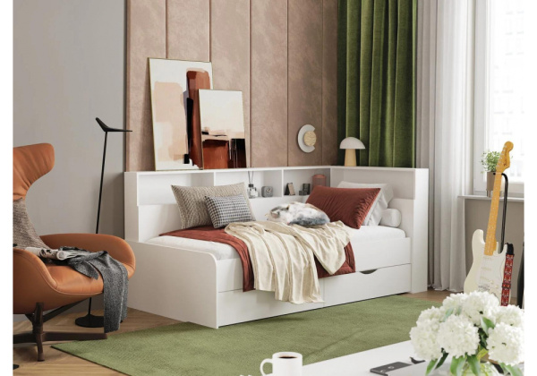 Кровать Амер 190х80 белая Кровать Амер 190х80 белая