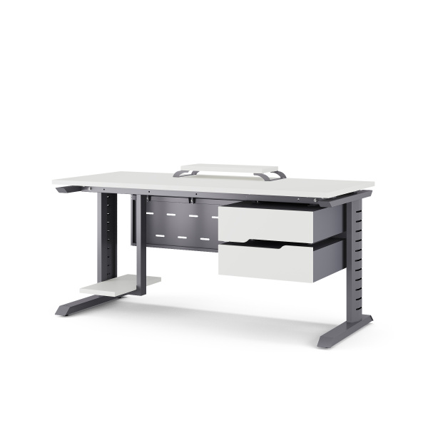 Стол офисный Kobor L2-100/60 graphite/premium Стол офисный Kobor L2-100/60 graphite/premium