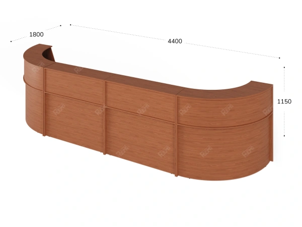 UNITY РРП8-18-44-OI Симметричный двойной ресепшн 4400х1800х1150