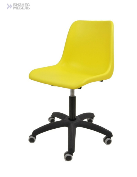 Кресло Vicenza SW на черной крестовине Somalia желтый