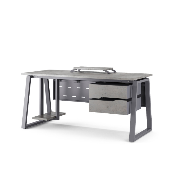 Стол офисный Kobor TR-140/80 graphite/chicago Стол офисный Kobor TR-140/80 graphite/chicago