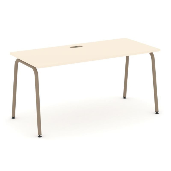 Estetica Стол рабочий ES.SP-4-LK Сатин/Металл Латте 1580*730*750 Estetica Стол рабочий ES.SP-4-LK Сатин/Металл Латте 1580*730*750