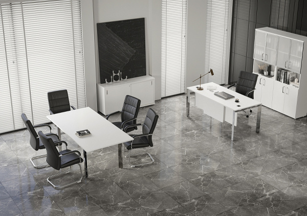 Кабинет руководителя ONIX DIRECT LUX Белый Бриллиант Кабинет руководителя ONIX DIRECT LUX Белый Бриллиант