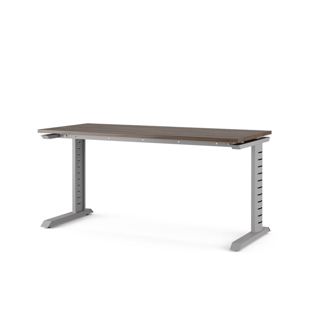 Стол офисный Kobor L2-140/80 aluminum/charlston
