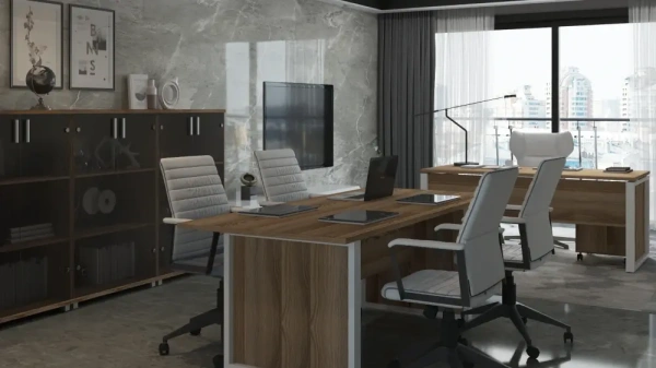 Кабинет руководителя Аргентум-М Дуб сафари/Белый