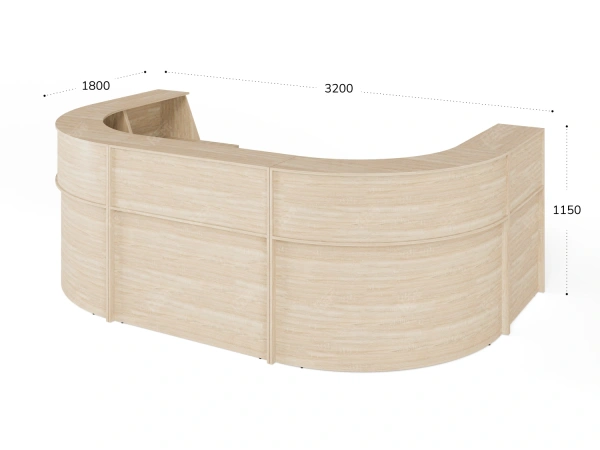 UNITY РРП6-18-32-DS Симметричный ресепшн 3200х1800х1150