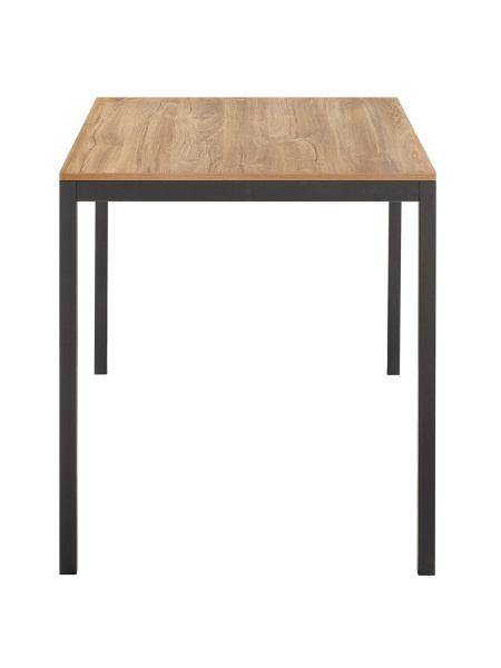 Стол обеденный SMART 900, черный, ЛДСП Дуб Канзас, 90x65x75