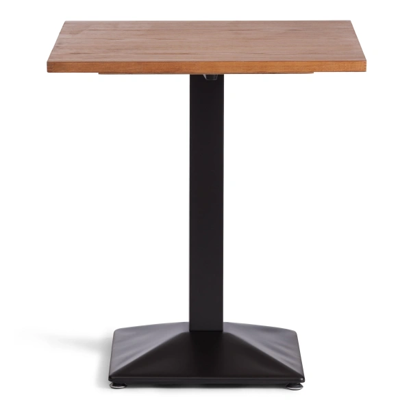 Стол RAGNAROK (mod.XMS-T9090) дерево вяз/железная опора, 70х70х76 см, груша №3/черная опора