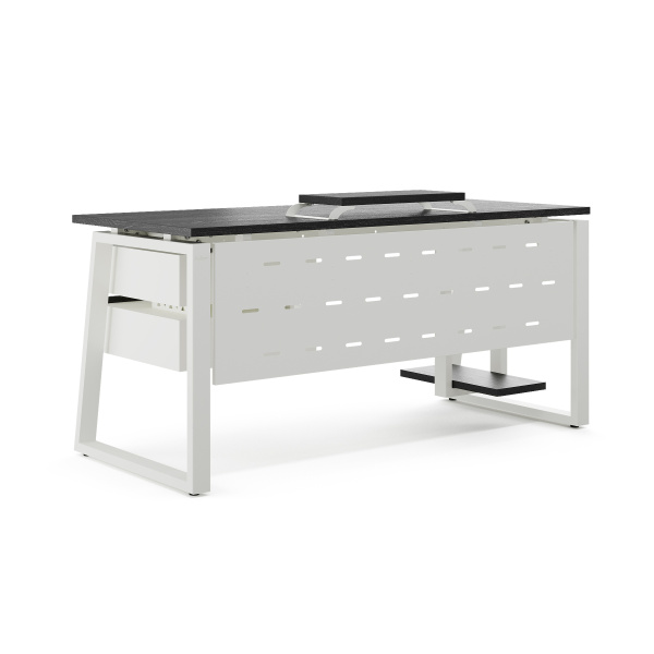 Стол офисный Kobor TS1-100/80 white/wood Стол офисный Kobor TS1-100/80 white/wood