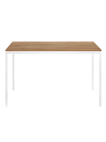 Стол обеденный SMART 1200 белый, ЛДСП Дуб Канзас, 120x65x75