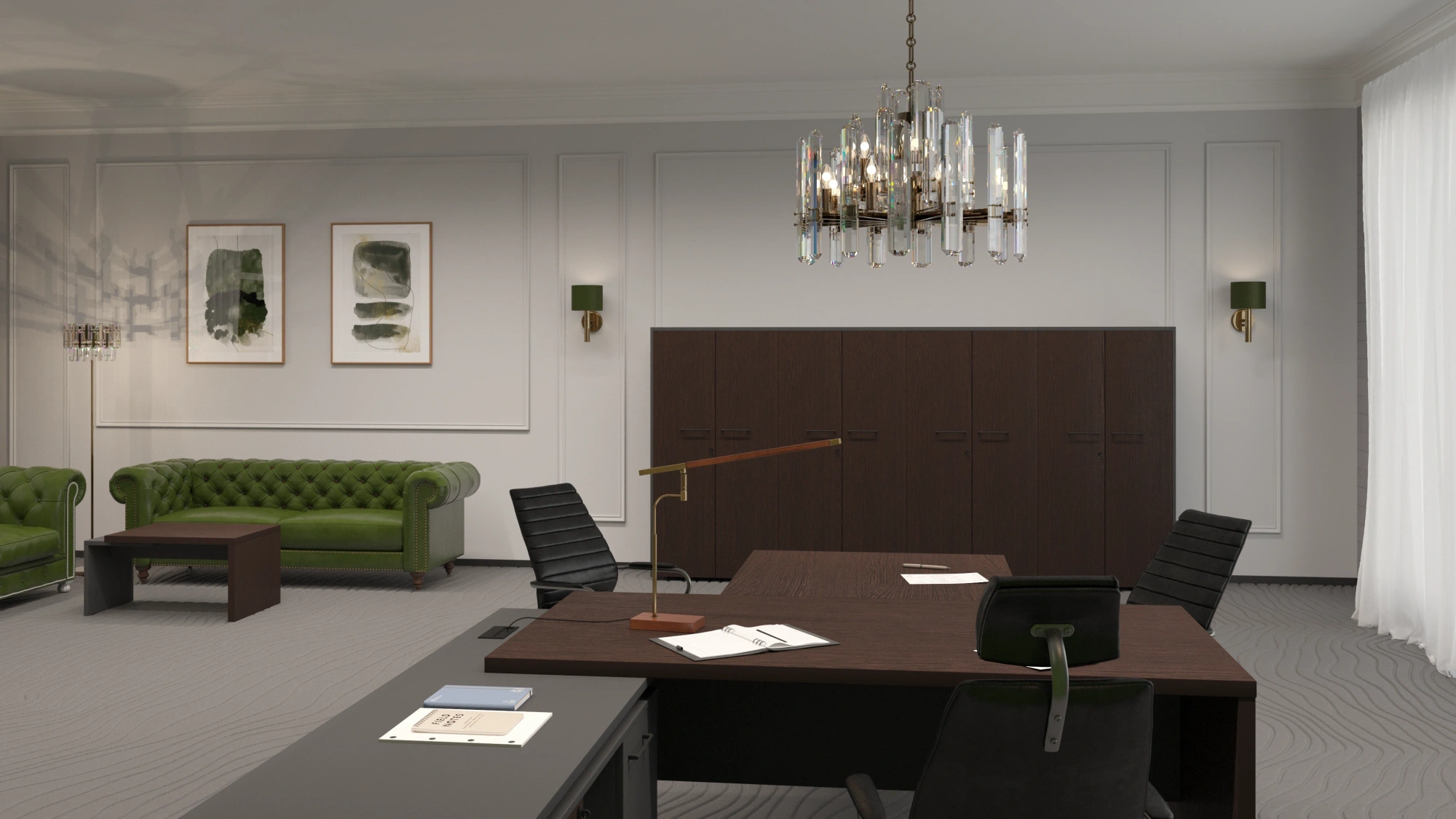 Кабинет руководителя Кортез Дуб венге/Графит