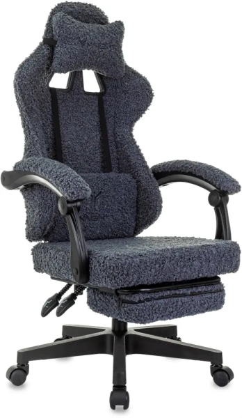 Кресло игровое Knight Lord/F темно-синий экомех крестов. пластик подст.для ног Кресло игровое Knight Lord/F темно-синий экомех крестов. пластик подст.для ног