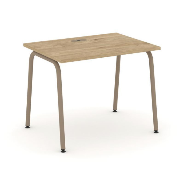 Estetica Стол рабочий ES.SP-1-LK Тиквуд Светлый/Металл Латте 980*730*750 Estetica Стол рабочий ES.SP-1-LK Тиквуд Светлый/Металл Латте 980*730*750