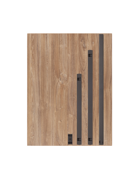 Стол обеденный SMART 900, черный, ЛДСП Дуб Канзас, 90x65x75