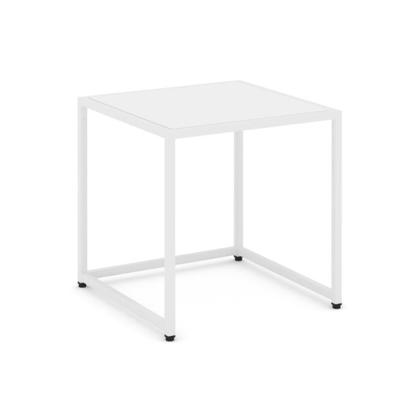 Loft Стол журнальный VR.L-SJK-50 Белый Бриллиант/Металл Белый 500*500*500