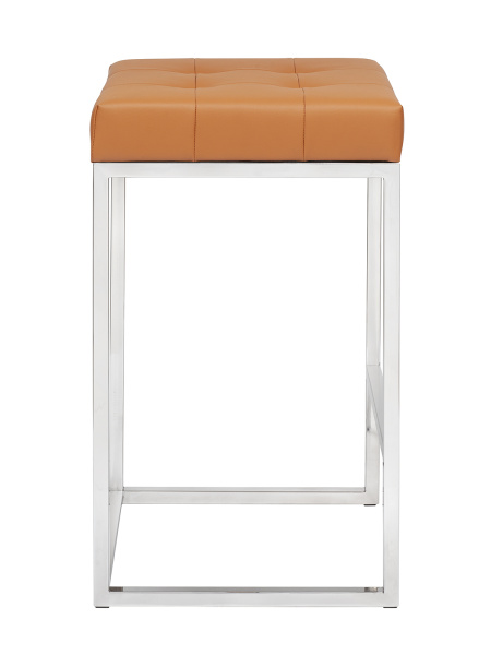 Стул полубарный SOHO, н/ж сталь, экокожа Foxy