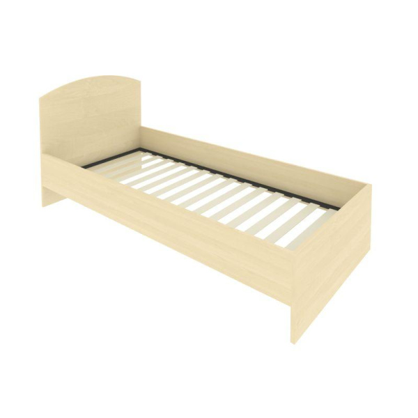 Light Кровать с ортопедическим основанием и изголовьем С-КИ-90 Клен 950x2050x900