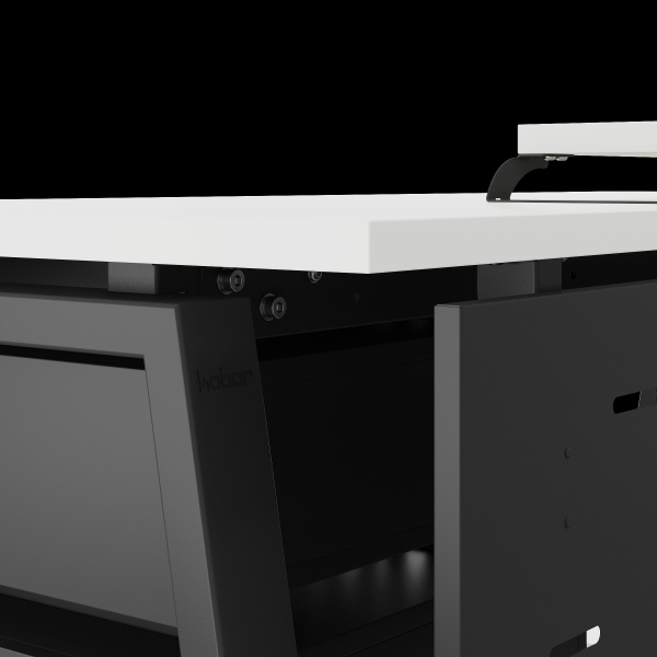 Стол офисный Kobor A-140/60 black/premium Стол офисный Kobor A-140/60 black/premium