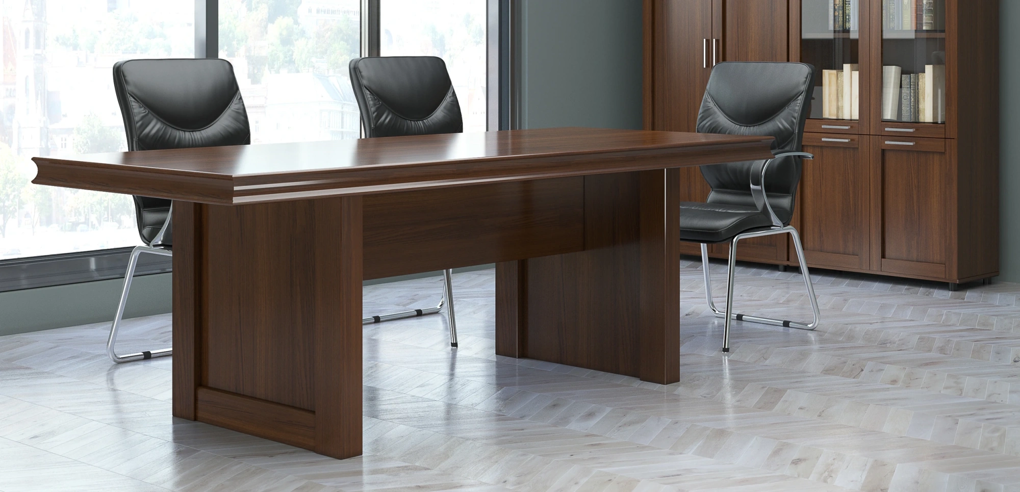 Кабинет руководителя LION темный орех Кабинет руководителя LION темный орех