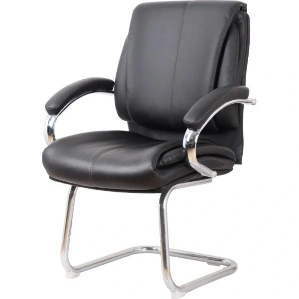 Конференц-кресло BN_SH_EChair-516V PU кожзам черный, хром