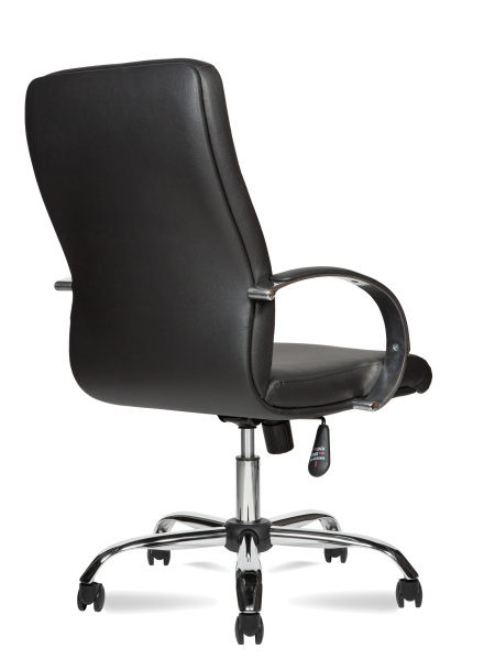 Кресло для руководителя М 175 В хром экокожа черная
