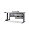 Стол офисный Kobor L2-80/60 graphite/chicago