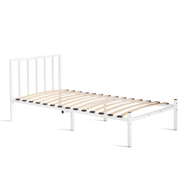 Кровать Bruno металл, 90x200 см, белый
