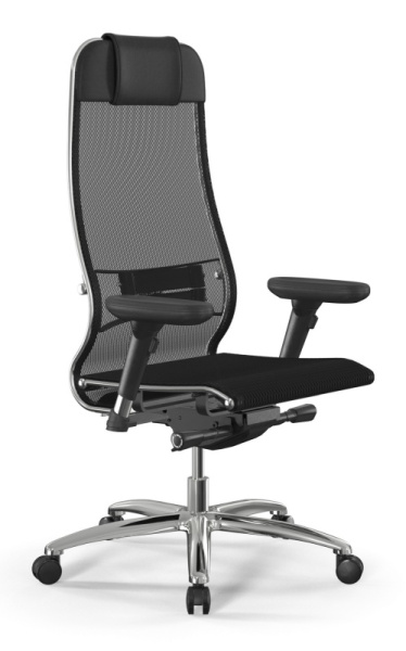 Кресло руководителя МЕТТА Samurai L1-1D - TS /Uc00/Nc00/D13P(M26.B31.G20.W03) Черный