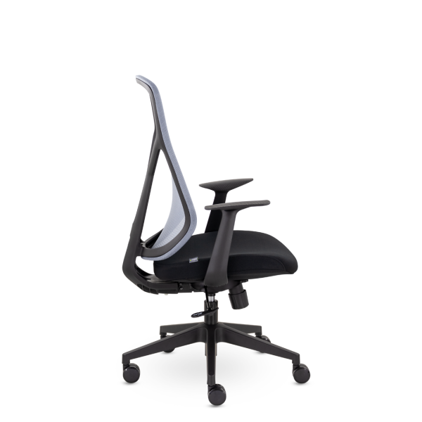 Кресло Комфорт UTFC Санда М-207 черный пластик (серый/черный)