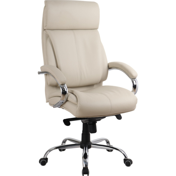 Кресло BN_SH_EChair-516 TPU кожзам бежевый, хром